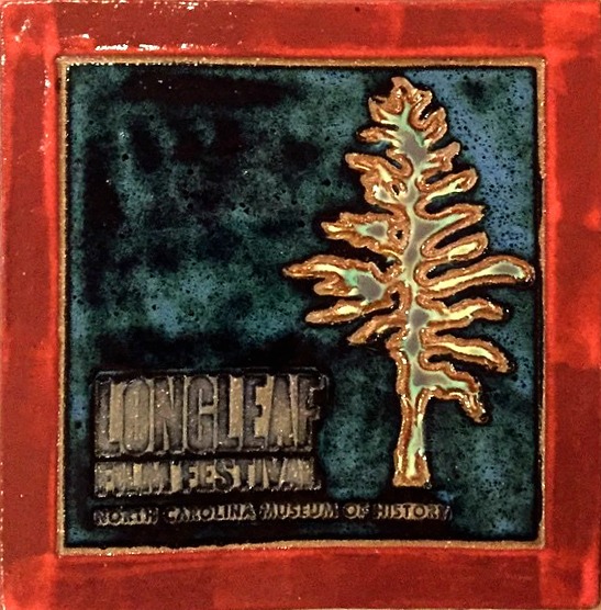 Longleaf Film Festival's 2015 award plaque