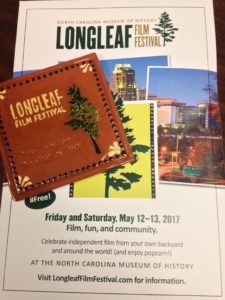 Festival award and poster, Longleaf 2017.