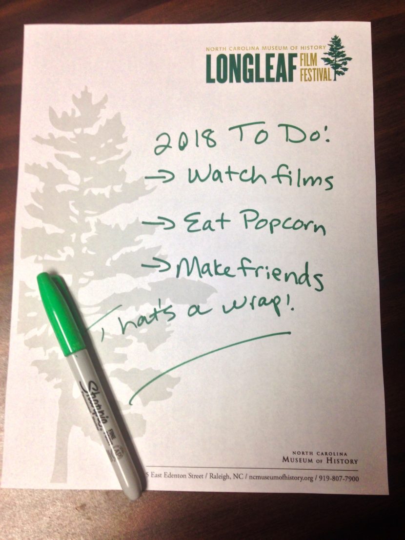 Longleaf Film Festival is sponsored by the North Carolina Museum of History.