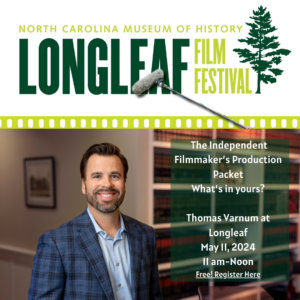 Attorney Thomas Varnum presents workshop at Longleaf 2024, Year Ten for Longleaf Film Festival in Raleigh NC
